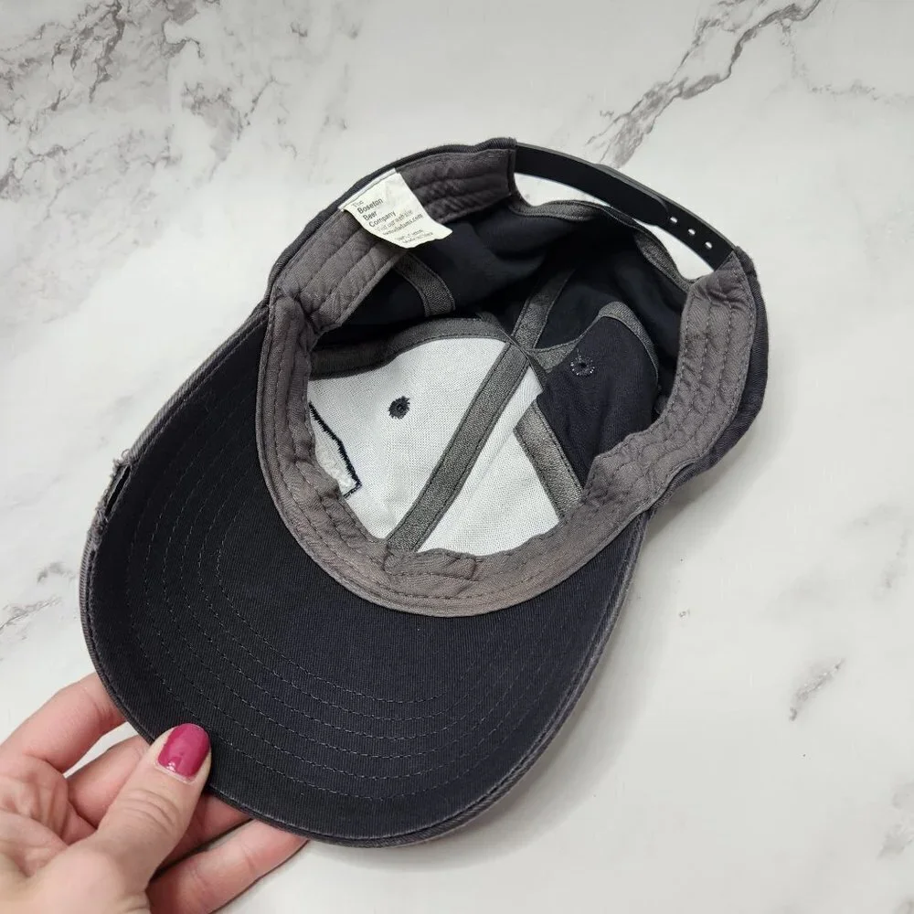Samuel Adams Grey Logo Baseball Hat Cap Adjustable Snapback 100% Cotton OS